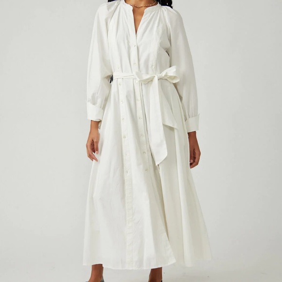 NWT // FREE PEOPLE Charlie Belted Shirtdress - Picture 1 of 8